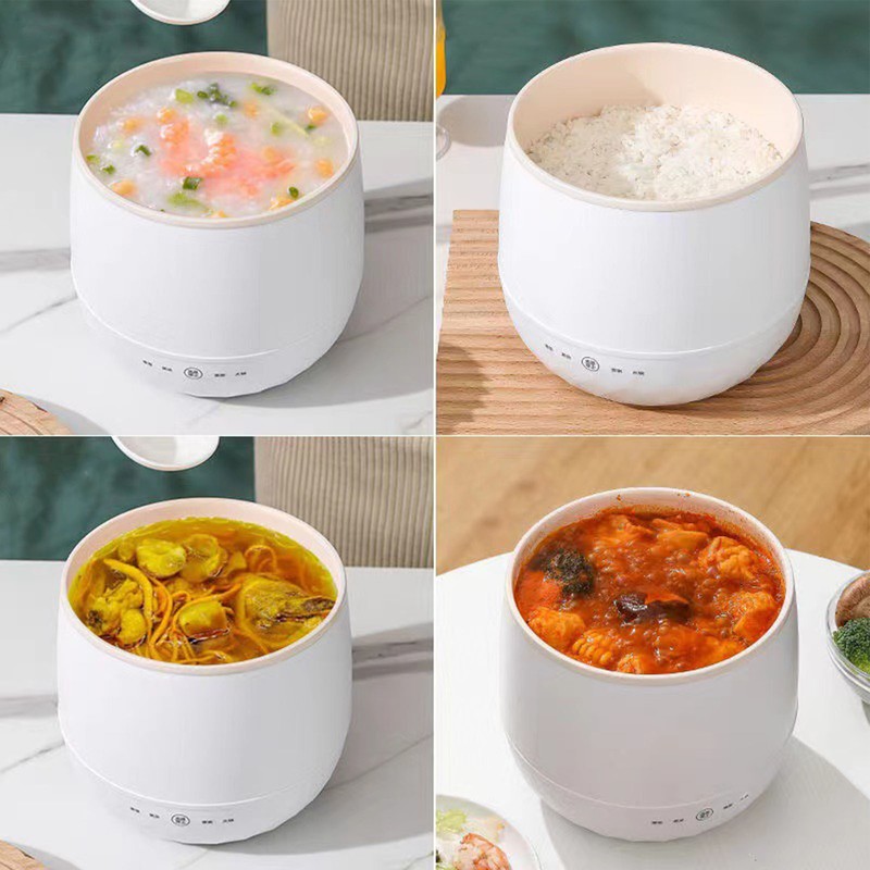 Mini Rice Cooker 1.8L Multi Functional Button Control Nonstick Porridge