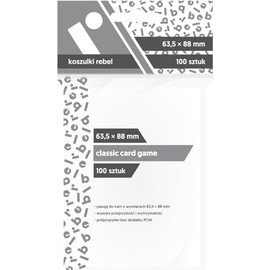 Asmodee, Classic Card Game Card Sleeves 63.5 x 88 mm Pack of 100