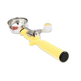 Vollrath 1-5/8 oz Stainless Steel Disher - Size 20,Yellow