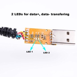Suamdoen USB to RS485 Level Serial UART Converter Cable FT232RL Chipset 6 Way Wire End Stripped Cable USB-RS485-WE-1800-BT