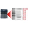 KS Tools 140.3050 Needle files set, 12 pcs, 145mm