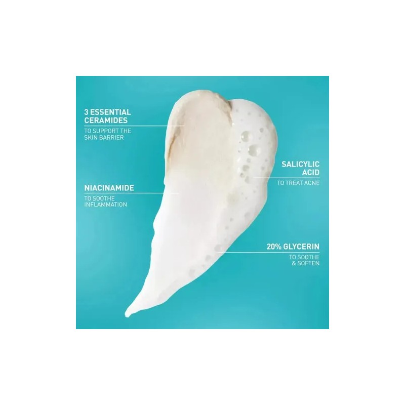 Cerave Limpiador Espuma Arcilla Para Acné 236ml
