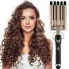 Hair Crimper Iron 5 Barrel Curling Iron Wand, 0.6 Inch