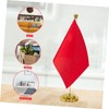 LALAFINA 2pcs Metal Flagpole Ornaments Desk Stand for Small Flags