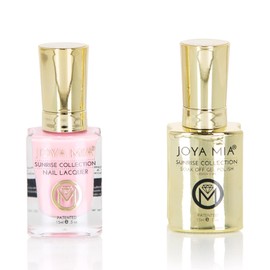 JOYA MIA Sunset and Sunrise Professional InSync Duo Gel and lacquer Collection Nail art long lasting 15mL bottles set (SNR-IN4)