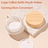 16Pcs Glass Cosmetic Container with Lid, 1 oz Frosted Glass
