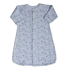 Organic Cotton Baggie/Gown - Blue Monkey Fits up to 5m