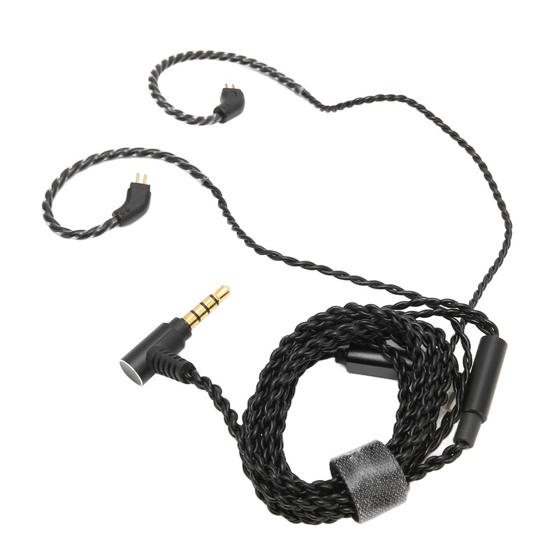 Earbuds Upgrade Cable 0.78mm 2 Pin 3.5mm Elbow Plug Pluggable