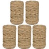 PerkDecor 5Pcs 5mm Natural Jute Twine Rope 525 Feet Twisted