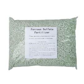 Ferrous Sulfate Fertilizer for Plants, Ferrous Sulfate Heptahydrate Granules 20% Iron (Fe) - Plant Food to Help Greener Grass, Lawn, shrubs, Trees and Gardens (6 pounds)