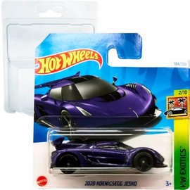 Hot Wheels Koenigsegg Jesko HW Exotics 2/10 (184/250) HTC21 Purple 2024 + Short Card Protector Frikimonkey