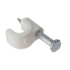 Forgefix RCC56W Round Cable Clip - White