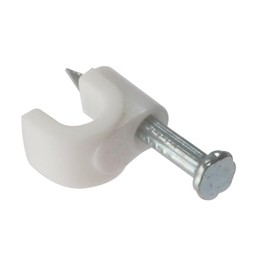 Forgefix RCC56W Round Cable Clip - White