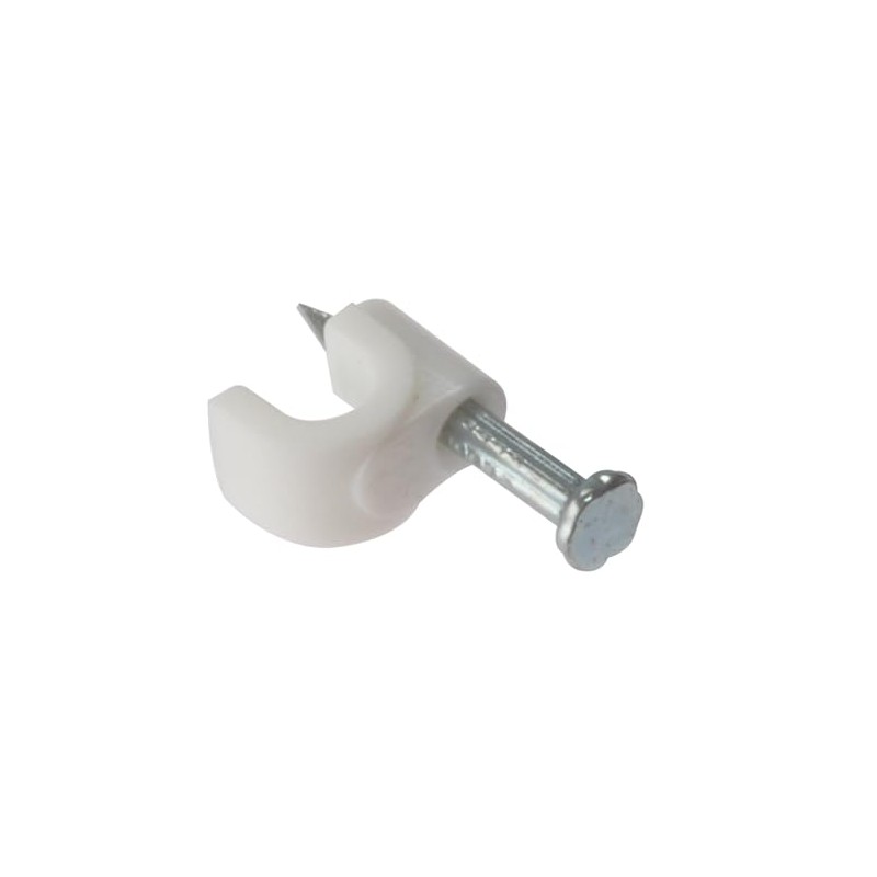 Forgefix RCC56W Round Cable Clip - White