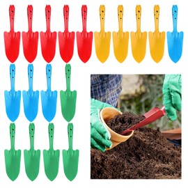 Sibba 18PCS Hand Shovel Set Garden Trowel Digging Spade Shovel Gardening Tools Sand Shovels Mini Garden Shovels for Flower Soil Planting Succulent Bulb Transplanting, Lawn Yard Farm Home (Multicolor)
