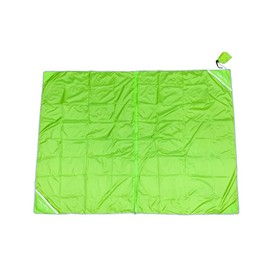 Meerweh XXL Separable Beach Blanket Approx. 200 x 250 cm Sand-Free Beach Mat Camping Blanket Beach Towel Waterproof Ultralight Picnic Blanket Green