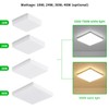 [通拓商品]LEDs Ceiling Light Flush Mounting 48W Square Ceiling Lamp for Kitchen Bedroom Hallway (2800-3200K Warm Light)