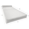 Amfuton White Sleeper Chair Folding Foam Beds, Portable Flip Couch