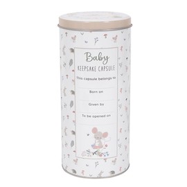 Baby Keepsake Tin Capsule Photo Frame Growth Chart Children's Memory Box Journal Height Chart Newborn Gift