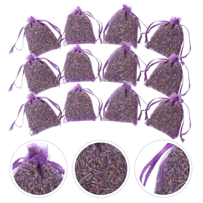 BUGUUYO 12 Pack Natural Flower Sachets Bag Drawer Scented Sachets