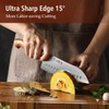 HEZHEN Santoku Chef Knife-7.3 inch Blade German DIN 1.4116 Stainless