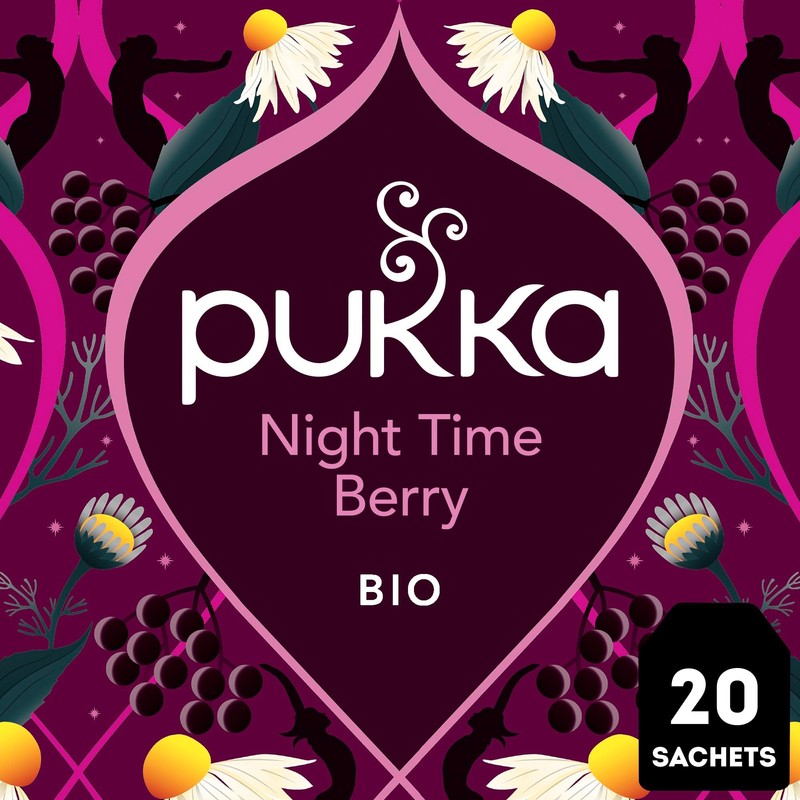 Pukka Tea Organic Herbal Fruit Tea "Night Time Berry", Pack