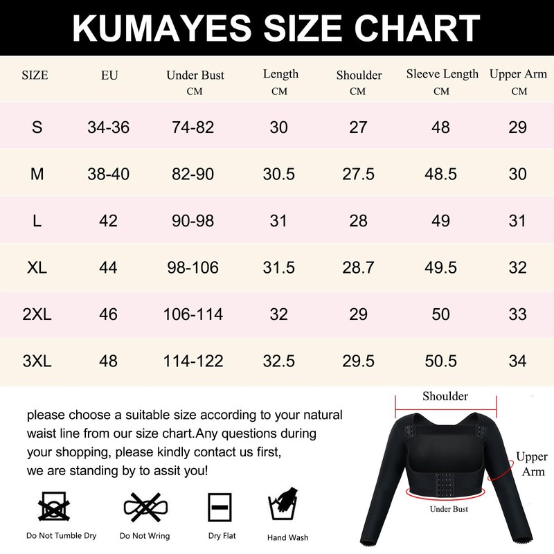 KUMAYES Women's Arm Shaper Upper Arms Slim Shaper Figure Shapewear
