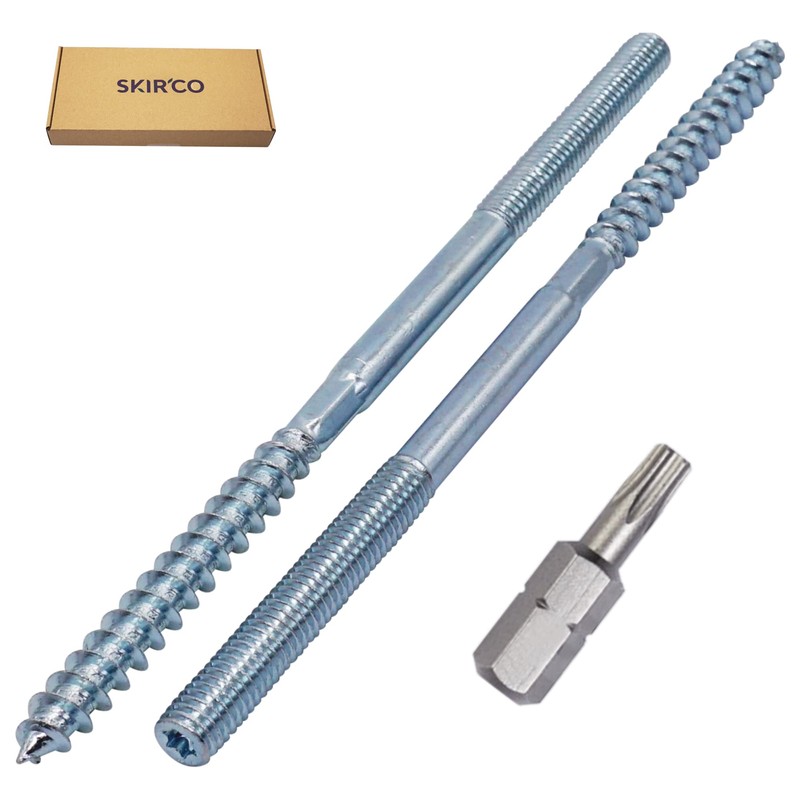SKIR'CO Pack of 15 Hanger Bolts M8 x 180 mm