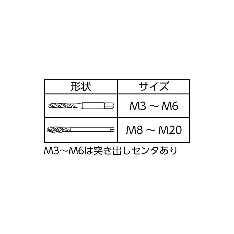 TRUSCO Spiral Tap M4X0.7 T-H-SP-M4X0.7