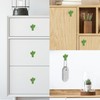 CAIRIAC Ceramic Cabinet Green Drawer Knobs, Cactus Shaped Dresser Cute