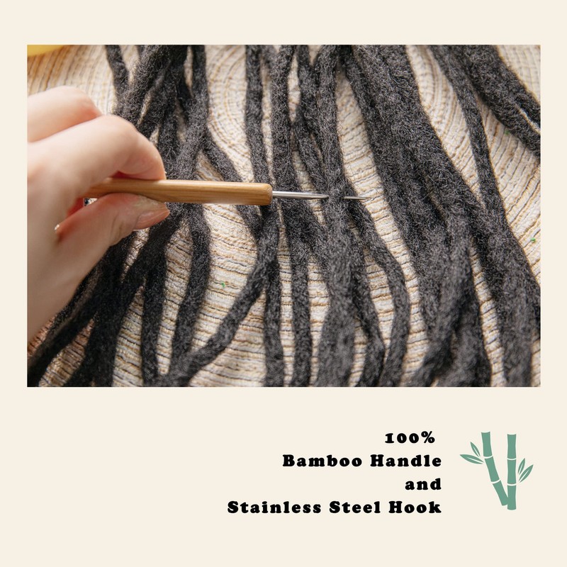 KACOLA Dreadlock Crochet Hook for Hair, Loc Needle for Dreads,