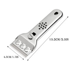 Stainless Steel Cleaning Shovel, Multifunctional Cleaning Shovel Kitchen Tile decontamination Scraper Wall and Floor Cleaning Scraper, Household Gadgets Multifunctional Kitchen Cleaning Shovel, 2PCS