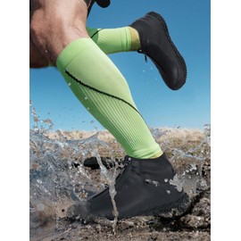 Zbyoujer - Fundas impermeables para zapatos de lluvia de silicona, con cierre antideslizante, para hombres y mujeres