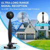 Peakloong Enhanced 4K/1080P HD TV Antenna, Omnidirectional, Amplifier Included, Indoor/Outdoor,