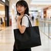 やぬき 10個入 手提げ袋 不織布バッグ 不織布袋 35×25×10cm 黒 小さめ