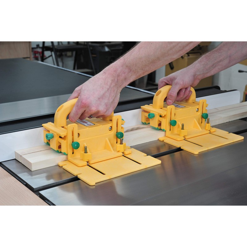 MICROJIG GRR-RIPPER GR-200 Advanced Adjustable Table Saw Pushblock, Yellow