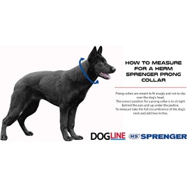 Herm Sprenger Prong Dog Training Collar Ultra-Plus Chrome Plated Steel Pet Pinch Collar No-Pull Collar for Dogs Anti Pull Training Collar Made in Germany 20in x 3.0mm (neck size up to 16in)