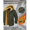 MAGCOMSEN Mens Jacket Winter Parka With Hood Thicken Warm Puffer