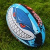 Optimum Men's Shark Attack Rugby Ball, SharkAttack, Size 3