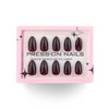 ONPRESS 30Pcs Wine Red Press on Nails Short Almond Fake