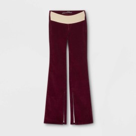 Universal Thread Women High-Rise Corduroy Adaptive Bootcut Burgundy Jean Size 6