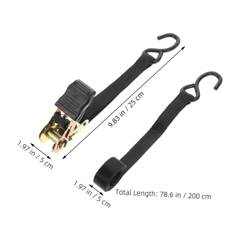Alipis Retractable Ratchet Straps Weather Resistant Cargo Tie Down Straps