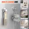 MONGTINGLU Adhesive Suction Cup Hooks for Shower, No Drill Towel