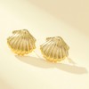 Gold Seashell Earrings Stud,Summer Ocean Beach Earrings Stud Seashell Jewelry