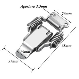 Vasemele Toggle Lock Stainless Steel Set of 4 Lever Lock Cap Lock Box Lock Lever Lock
