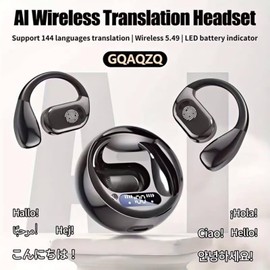 GQAQZQ AI Translation Earbuds, 144 Languages Support, Translation Earbuds Real time,audifonos traductores inglés español,ISO, Android System Universal