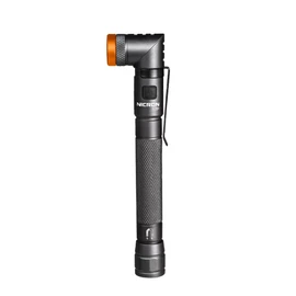 NICRON B73R Nicklon LED Handy Light, Hand Light, L-Shaped, Slim, with Clip, Magnet, Chest Light, Small, Hands-free, Compact, For Outdoors, Maintenance, Inspection, Work, Climbing, Walking, Running