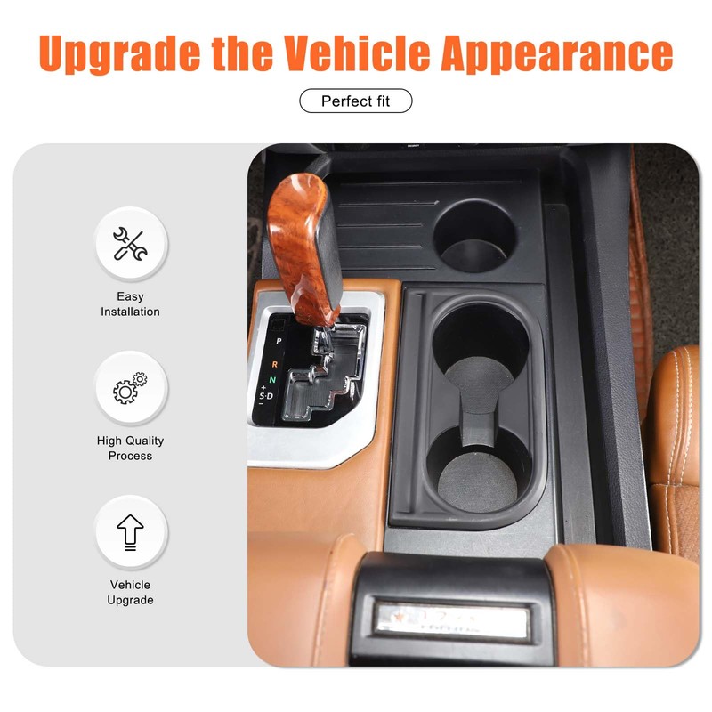 Front Seat Armrest Cup Holder Frame Cover Compatible with Toyota