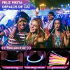 Pack de 100 Pulseras Neón Luminosas y Fluorescentes con Conectores