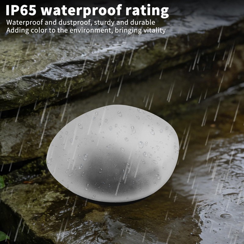 Yesinaly Solar Powered Outdoor Lights - Waterproof Garden Path Lighting,